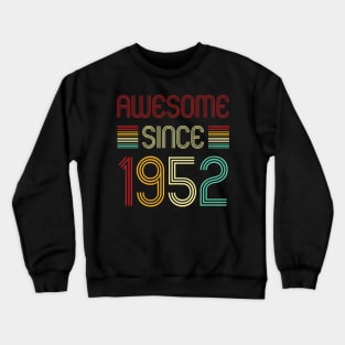 Vintage Awesome Since 1952 Crewneck Sweatshirt